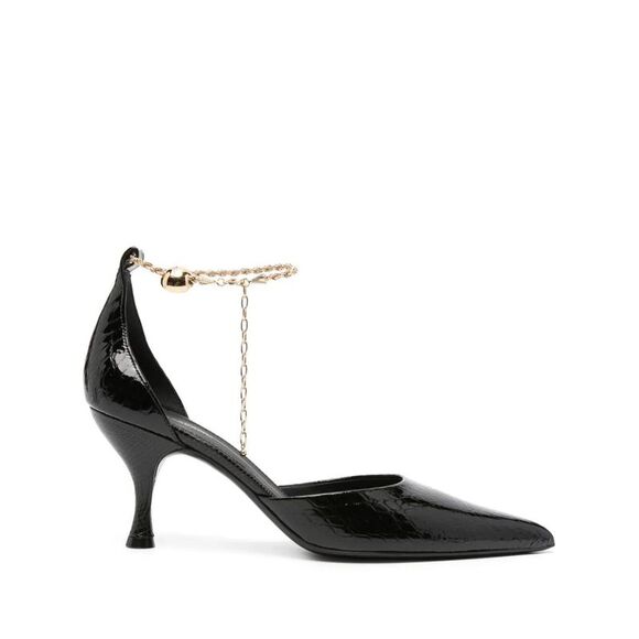 Trendy Black Patent Leather Pumps for Women - SS24